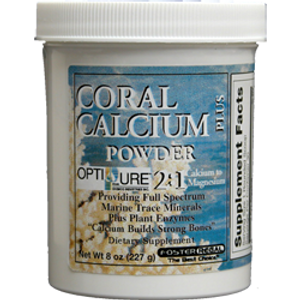 Coral Calcium Powder 2:1 Calcium to Magnesium w/Trace Minerals and Plant Enzymes 8 Ounces Coral Calcium Powder 2:1 Calcium to Magnesium w/Trace Minerals and Plant Enzymes 8 Ounces