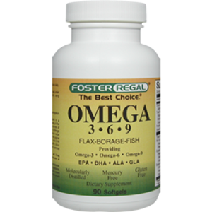 Omega-3-6-9 (Flax-Borage-Fish) Essential Oils 90 Softgels Omega-3-6-9 (Flax-Borage-Fish) Essential Oils 90 Softgels