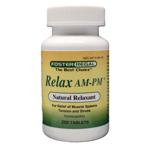 Natural Relaxant RELAX AM-PM Natural Relief For Muscle Spasm, Tension and Stress 250 Tablets Natural Relaxant RELAX AM-PM Natural Relief For Muscle Spasm, Tension and Stress 250 Tablets