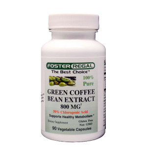 Green Coffee Bean Extract 800 mg 50% Chlorogenic Acid 90 Vegetable Capsules Green Coffee Bean Extract 800 mg 50% Chlorogenic Acid 90 Vegetable Capsules