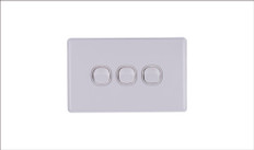 Three Gang Two Way Switch 16Amp Horizontal 10 PACK