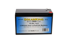 7AH12V 7AH Solarking Lithium Battery CB-7-12-5 Ion 2000+Cycles Lightweight Recharge Free delivery