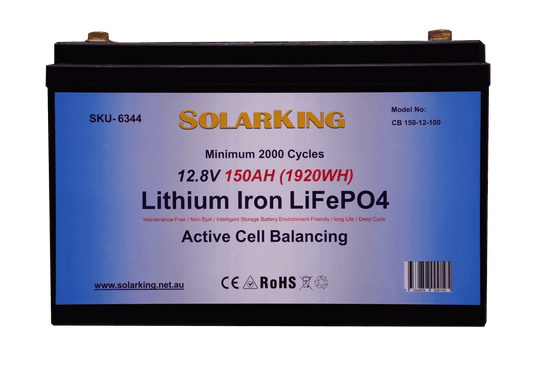 12.8V 150AH   Solarking Lithium Iron Battery Plastic Case CB-150-12-100