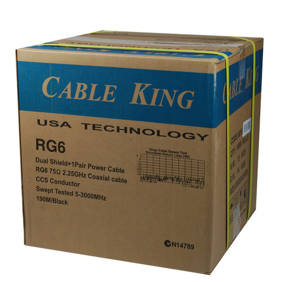CableKing RG 6+ VDC Security Cable