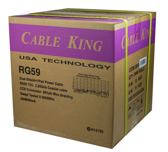 Cable King RG 59+ VDC Security Cable