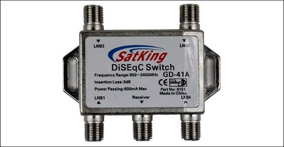 Star 4 way DiSEgC switch