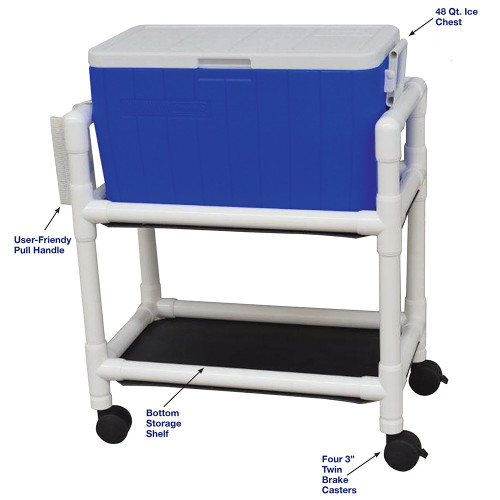 Hydration Cart w/ 48 quart ice chest