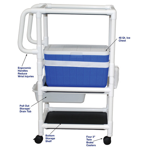 Hydration Cart w/ one storage tub