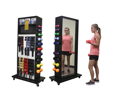 TruTM Multi-Purpose Weight Rack with Mirror