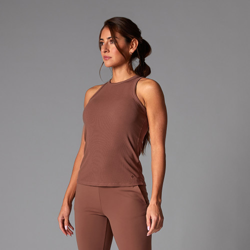 Perfect Fit Rib Tank in Clove