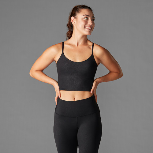 Cami Bra In Ebony Python