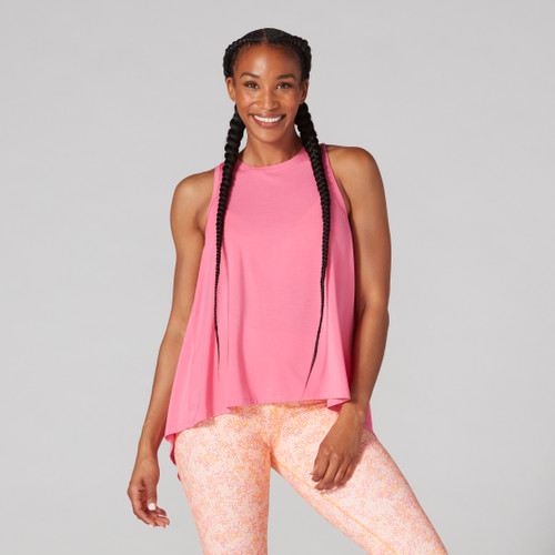 Tie Back Tank in Hot Pink
