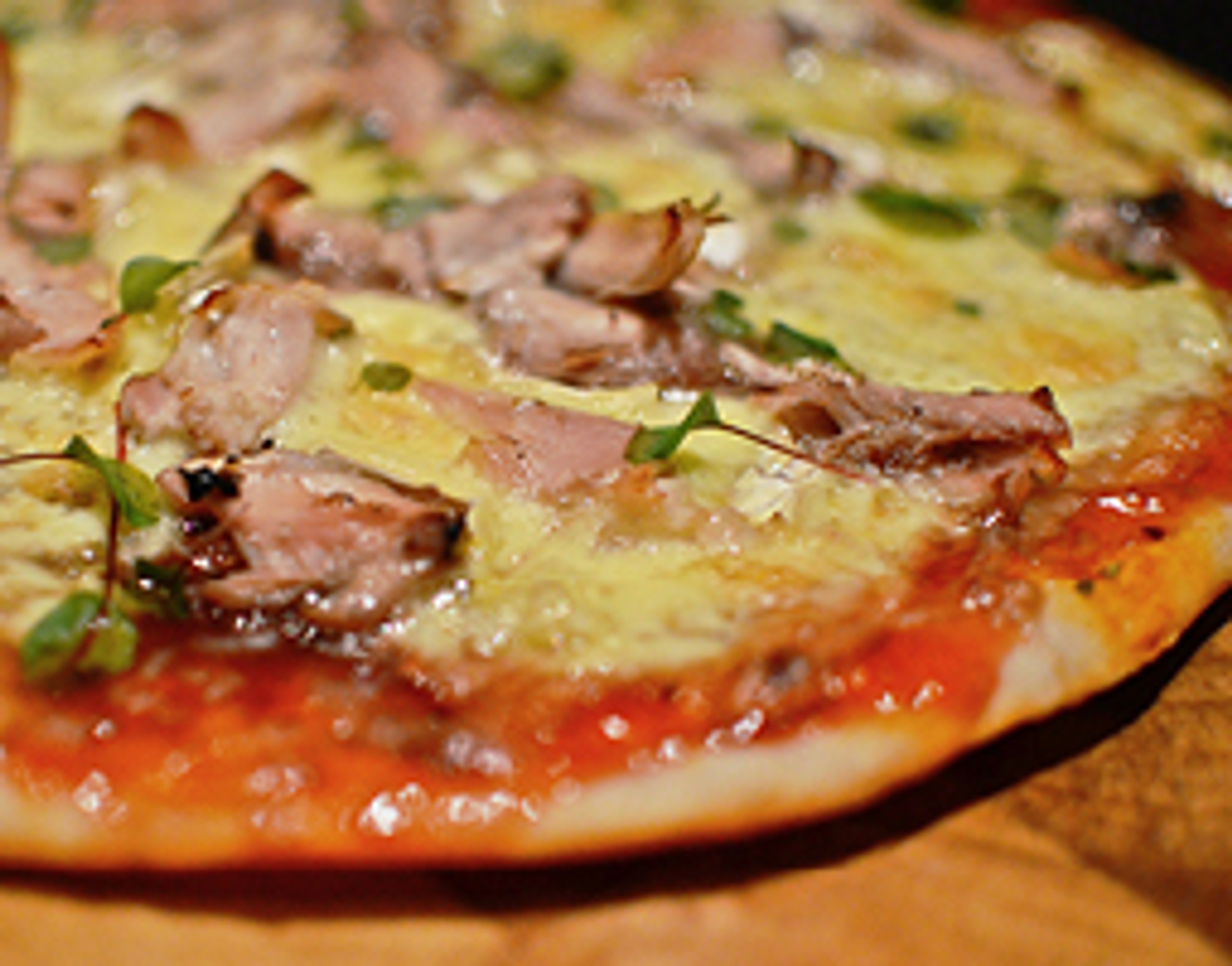 Chicken, Plum & Camembert Pizza Ziegler and Brown