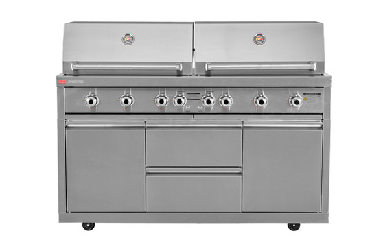 Ziegler & Brown Grand Turbo 6 Burner Roll-In on Cart