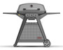 Ziggy Elite Triple Grill LPG BBQ On Cart (Gunmetal Grey)