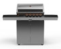 Ziegler & Brown Turbo Elite 5 Burner BBQ on Cart with Shelves