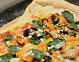 Pumpkin, Spinach & Goat's Cheese Pizza - Ziegler and Brown