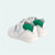 Velcro Leather Shoe 222125-B, White+Green
