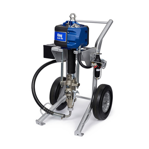 Discontinued: King 40:1 Sprayer, Max Life Filter, Heavy Duty Cart, Air Controls, Siphon Kit, XTR-5+, 50 ft (15 m) Hose, 6 ft (1.8 m) Whip, Lubricator Discontinued: King 40:1 Sprayer, Max Life Filter, Heavy Duty Cart, Air Controls, Siphon Kit, XTR-5+, 50 ft (15 m) Hose, 6 ft (1.8 m) Whip, Lubricator