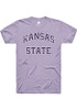 K-State Wildcats Lavender Rally Arch Name Short Sleeve T Shirt