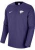 Mens K-State Wildcats Purple Nike Sideline Sweatshirt