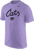 K-State Wildcats Lavender Nike Script Core Short Sleeve T Shirt