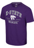 K-State Wildcats Purple Colosseum No Problemo Short Sleeve T Shirt