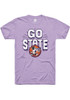 K-State Wildcats Lavender Rally Powercat Basketball Short Sleeve T Shirt