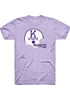 K-State Wildcats Lavender Rally Triblend Football Helmet Short Sleeve Fashion T Shirt
