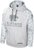 Mens K-State Wildcats Grey Colosseum Ice Long Sleeve Hoodie