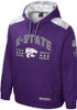 Mens K-State Wildcats Purple Colosseum Cyclone Long Sleeve Hoodie