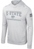 Mens K-State Wildcats Grey Colosseum Ice Crossover Long Sleeve Hoodie