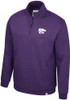 Mens K-State Wildcats Purple Colosseum Nippy 1/4 Zip Pullover