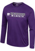 Mens K-State Wildcats Purple Colosseum Eddie Long Sleeve T-Shirt