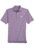 Mens K-State Wildcats Purple Johnnie O Huron Heathered Short Sleeve Polo Shirt