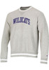 Mens K-State Wildcats Grey Champion Vintage Wash Reverse Weave Crew Sweatshirt