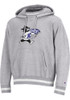 Mens K-State Wildcats Grey Champion Vintage Wash Reverse Weave Hooded Sweatshirt