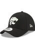 K-State Wildcats New Era White Powercat Diamond Era 39THIRTY Flex Hat - Black