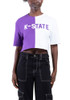 K-State Wildcats Purple Hype and Vice Crop Two Tone Brandy Short Sleeve T-Shirt