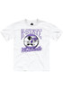 Youth K-State Wildcats White Rally Willie Basketball Short Sleeve T-Shirt