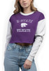 Womens K-State Wildcats Purple Hype and Vice Rookie Patchwork Crew Sweatshirt