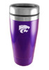 Purple K-State Wildcats 16oz Stainless Steel Travel Mug
