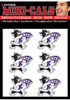 Purple K-State Wildcats 6 Pack Tattoo