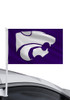 Purple K-State Wildcats 11x16 Purple Silk Screen Car Flag