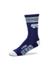 Duece Four Stripe K-State Wildcats Mens Crew Socks - Purple