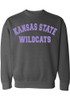 Womens Grey K-State Wildcats Simple Crew Sweatshirt