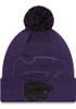 K-State Wildcats New Era Dart Cuff Pom Tech Mens Knit Hat - Purple