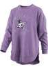 Womens K-State Wildcats Purple Pressbox Bakersfield Crew Sweatshirt