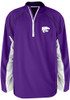 Mens Purple K-State Wildcats Side Panel 1/4 Zip Pullover