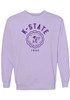 Womens Purple K-State Wildcats Seal Crew Sweatshirt